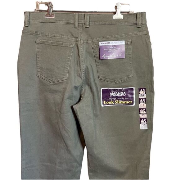 NWT! Gloria Vanderbilt olive Amanda pants - Picture 10 of 11